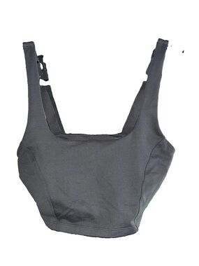 Offline by Aerie Black Square-Neck Sports Bralette